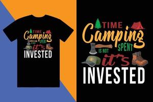 kreativ äventyr, fjäll, utomhus, camping, beställnings- logotyp tshirt design vektor