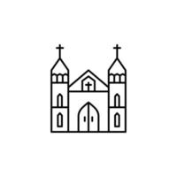 patrick dag, arkitektur, katedral, katolik, kristen, kyrka, religion vektor ikon illustration