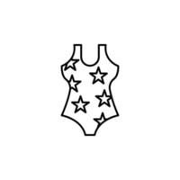 Bikini, Reise Vektor Symbol Illustration