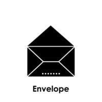 Post, Briefumschlag Vektor Symbol Illustration