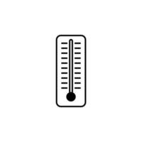 Merkur Thermometer Vektor Symbol Illustration