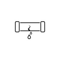 rör, kran, vatten, värmare vektor ikon illustration