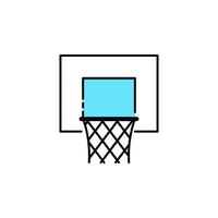 basketboll, korg, sport vektor ikon illustration