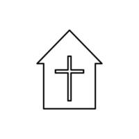 Beerdigung Zuhause Zeichen Vektor Symbol Illustration