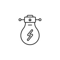 smart Glödlampa vektor ikon illustration