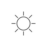 das Sonne Vektor Symbol Illustration