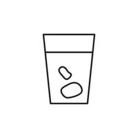 Nüsse im Glas Vektor Symbol Illustration