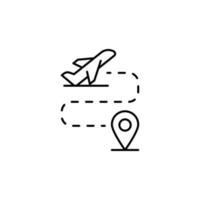 flyg, plats, plan vektor ikon illustration