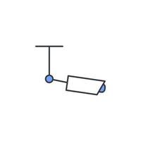 trete Roller Vektor Symbol Illustration