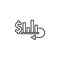 finanziell Profite Vektor Symbol Illustration