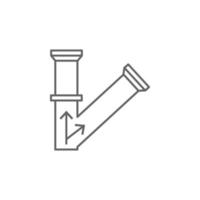 rörmokare, korsning vektor ikon illustration