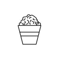 popcorn vektor ikon illustration