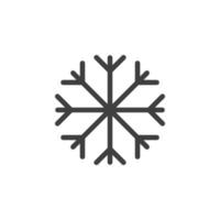 snöflinga vektor ikon illustration