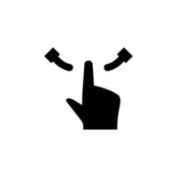 Hand, Finger, Geste Vektor Symbol Illustration