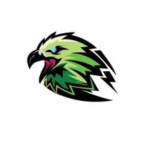 Adler Kopf Maskottchen Esport Logo vektor