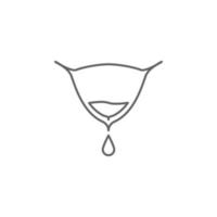 Gesundheit, Blase, Schmerz, Harnleiter, Urin- Vektor Symbol Illustration