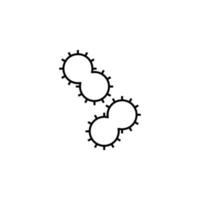 bakterier vektor ikon illustration