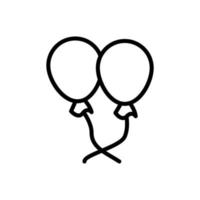 Ballon, Luft Vektor Symbol Illustration