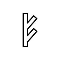 Rune Symbol Vektor Symbol Illustration