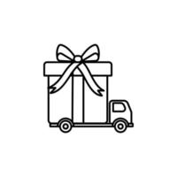 Lieferung LKW Vektor Symbol Illustration