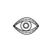 Blepharoplastik Vektor Symbol Illustration