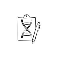 DNA, genetisch, Biologie Vektor Symbol Illustration