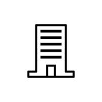 Büro Gebäude Vektor Symbol Illustration