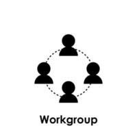 Team, Arbeit Gruppe Vektor Symbol Illustration