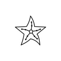 unter Wasser Star Vektor Symbol Illustration