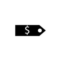 Dollar Etikett Vektor Symbol Illustration