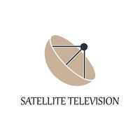 farbig Satellit Fernsehen Vektor Symbol Illustration