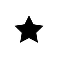 fünfzackig Star Vektor Symbol Illustration