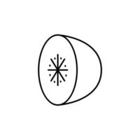 Guave Obst Gliederung Vektor Symbol Illustration