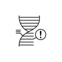 Genetik, Krankheit, medizinisch Vektor Symbol Illustration