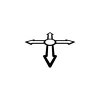 Richtungen im das Navigator Vektor Symbol Illustration