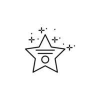 Ruhm Star Vektor Symbol Illustration