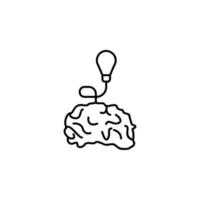 Idee im das Gehirn Vektor Symbol Illustration