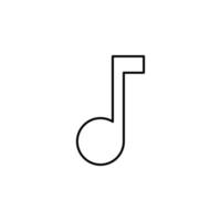 musik tecken vektor ikon illustration