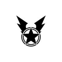 Krieg Star Vektor Symbol Illustration