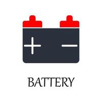 farbig Batterie Vektor Symbol Illustration