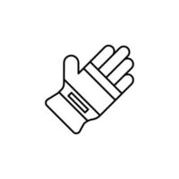 handskar, brandman vektor ikon illustration