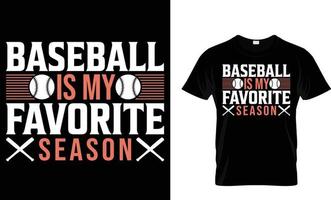 Baseball Typografie T-Shirt Design vektor