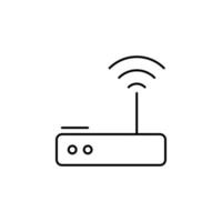 Router, Vernetzung Vektor Symbol Illustration