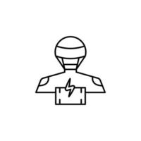 Roboter Batterie Vektor Symbol Illustration