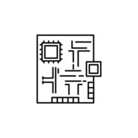 elektronisk, protoboard vektor ikon illustration