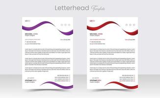 företags- modern brev design mall. kreativ modern brev design mall för din projekt. brevpapper, brevpapper, företag brev design. proffs vektor