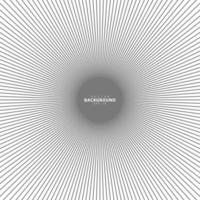 koncentrisk cirkel. illustration för ljudvåg. abstrakt cirkelmönster. svartvitt grafik vektor