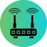 W-lan Router Vektor Symbol Design