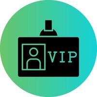 VIP-Pass-Vektor-Icon-Design vektor