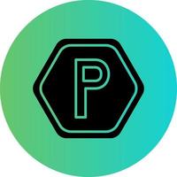 Parkplatz-Vektor-Icon-Design vektor